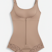 Neutral shapewear girdle, alternate angle view.