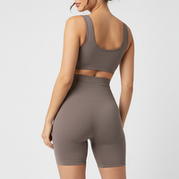 Black high-waist shaper, back view on model.