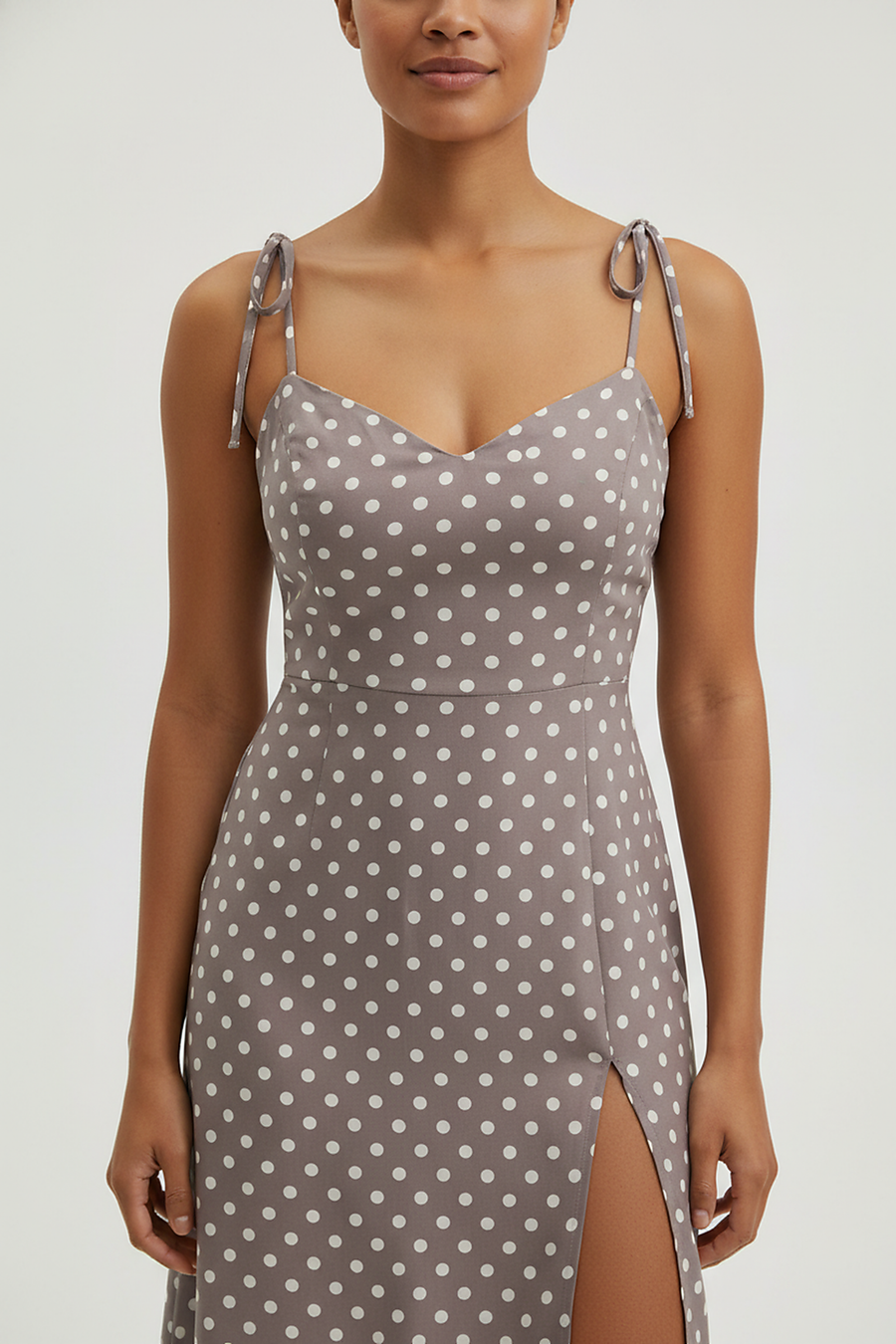 Women's Polka Dot Sleeveless Pleated Sundress