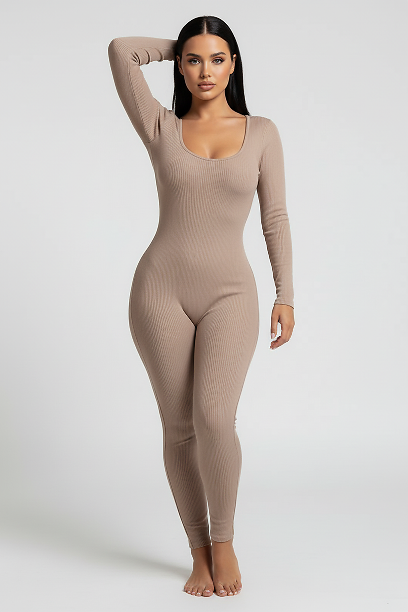 Dulzura Long Sleeve Bodycon Jumpsuit