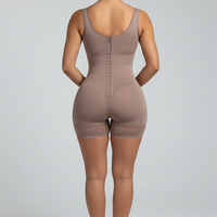 High-compression bodysuit, back view on model.