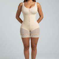 High-compression bodysuit, front view on model.