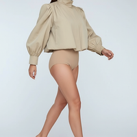 Womens beige trench coat, full flat lay view.