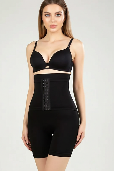 High-waist waist trainer, alternate angle view.
