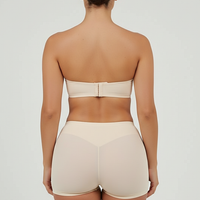 Shapewear panties with hip pads, back view.