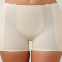Shapewear panties with hip pads, fabric detail.