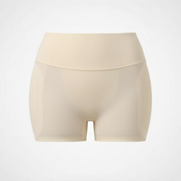 Shapewear panties with hip pads, front view.