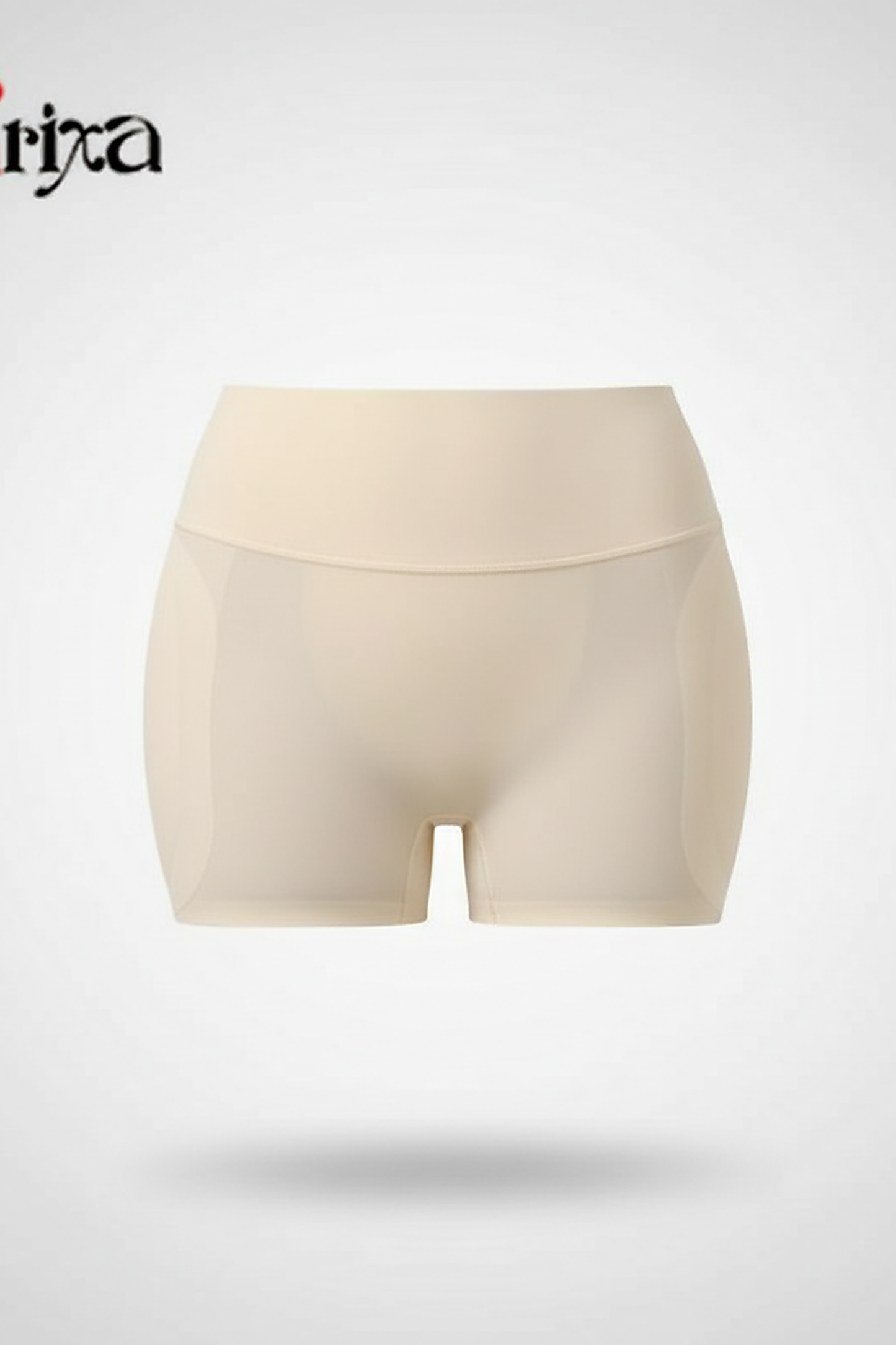 Shapewear panties with hip pads, front view.