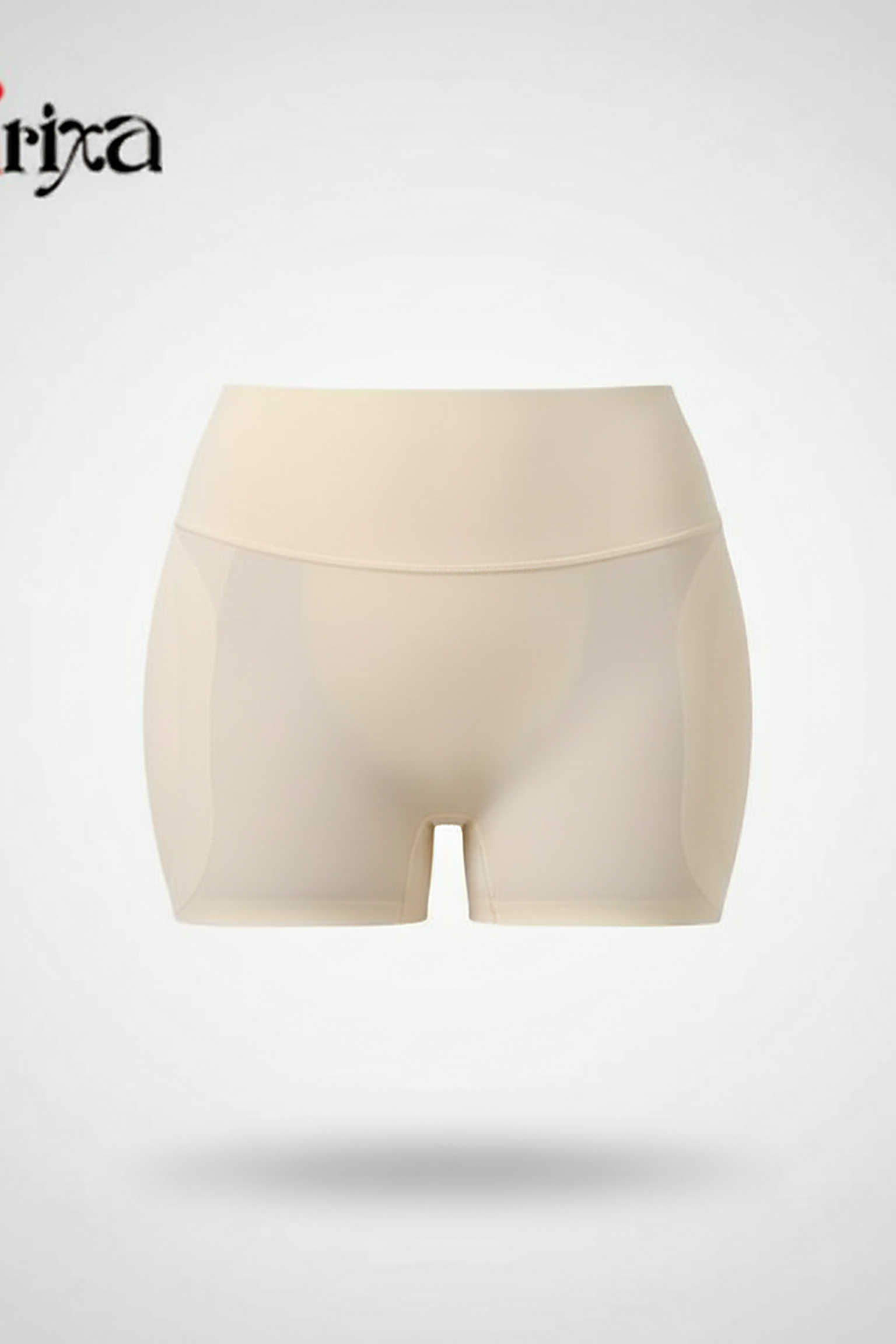 Shapewear panties with hip pads, front view.