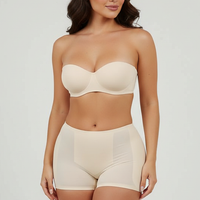 Shapewear panties with hip pads, front view.