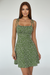 Green Floral Tie-Strap Mini Dress - Thorne & Ivy