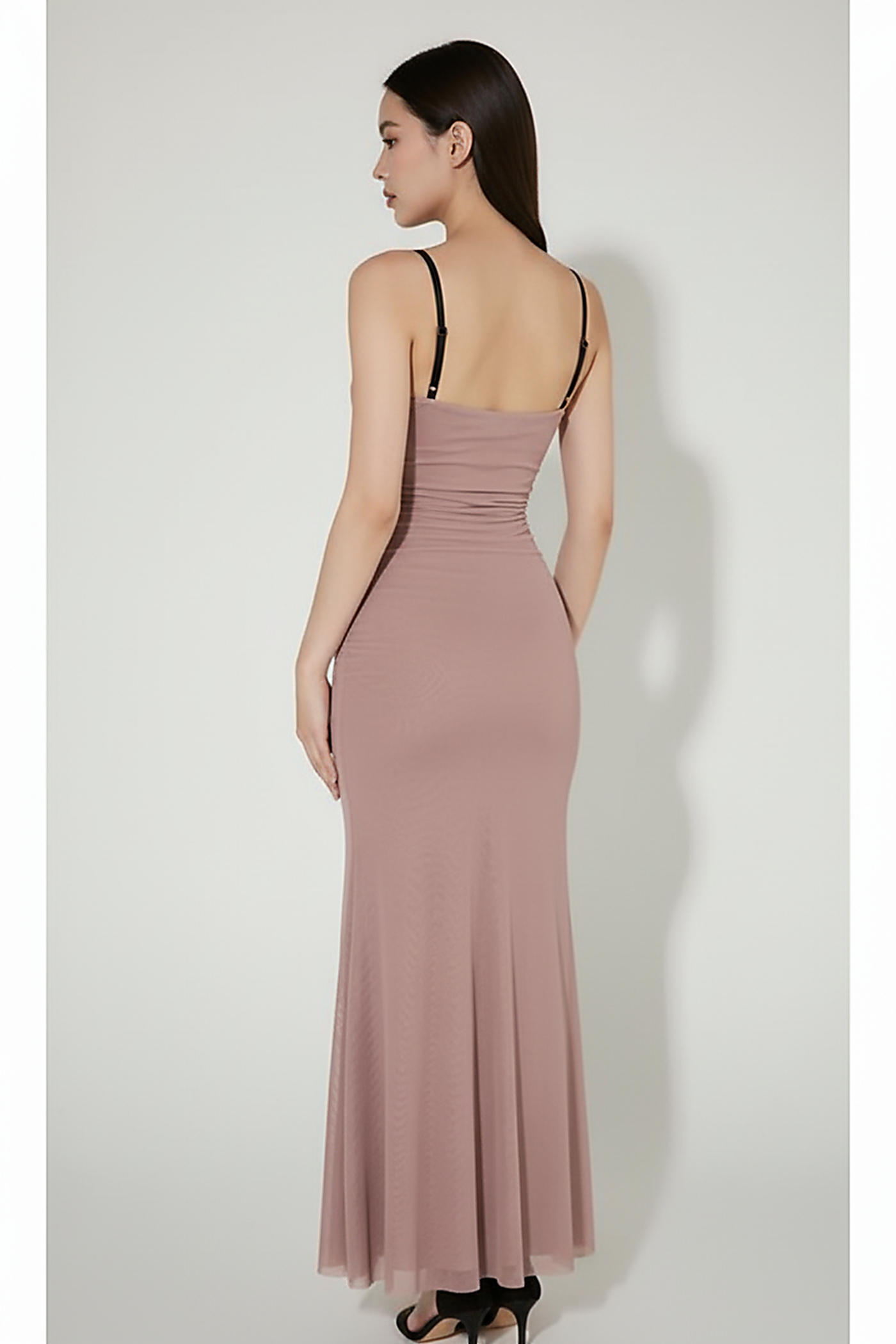 Wine Red Sleeveless Bodycon Corset Maxi Dress