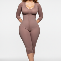 Full-body shaper, diagonal view on model.