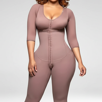 Full-body shaper, back view on model.