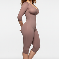 Full-body shaper, rear view on model.