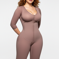 Full-body shaper, front view on model.