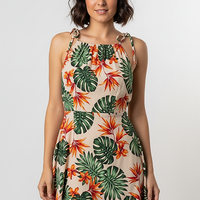 Floral Print Cami Midi Dress - Thorne & Ivy