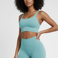 Running sports shorts, alternate angle view on model.