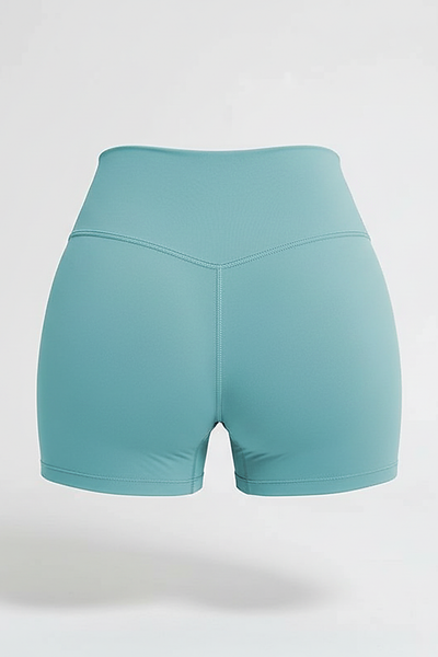 Running sports shorts, close-up fabric detail.