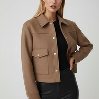 Solid long-sleeve jacket cuff detail.