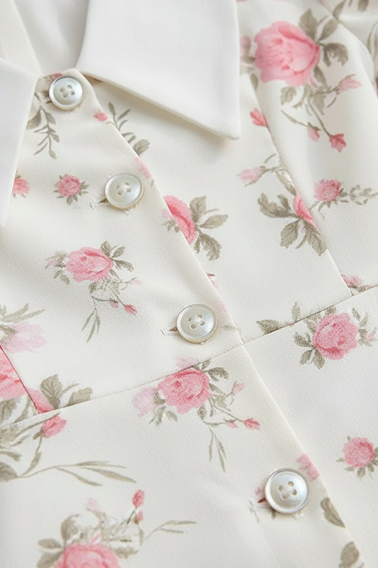 Printed Puff Sleeve Mini Dress - Thorne & Ivy