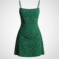 Polka Dot Backless Mini Dress - Thorne & Ivy