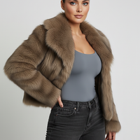 Hxao 2024 Woman Autumn Winter Faux Fur Coat