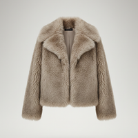 Hxao 2024 Woman Autumn Winter Faux Fur Coat