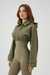 Women's Green Oversized Hooded Bomber Jacket