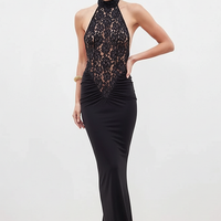 Lace Halterneck Maxi Dress - Thorne & Ivy
