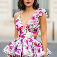 Purple Halter Tiered Maxi Dress - Thorne & Ivy