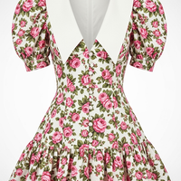 Floral Lapel Mini Dress - Thorne & Ivy