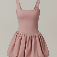 Yoga jumpsuit fabric detail, close-up view.