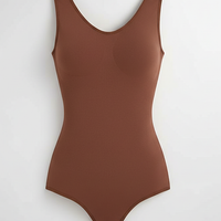 Slimming bodysuit, alternate angle view on model.