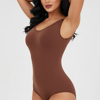 Slimming bodysuit, alternate angle view on model.