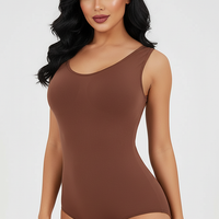Slimming bodysuit, alternate angle view on model.