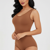 Slimming bodysuit, alternate angle view on model.