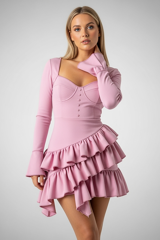 Floral Ruched Backless Maxi Dress - Thorne & Ivy