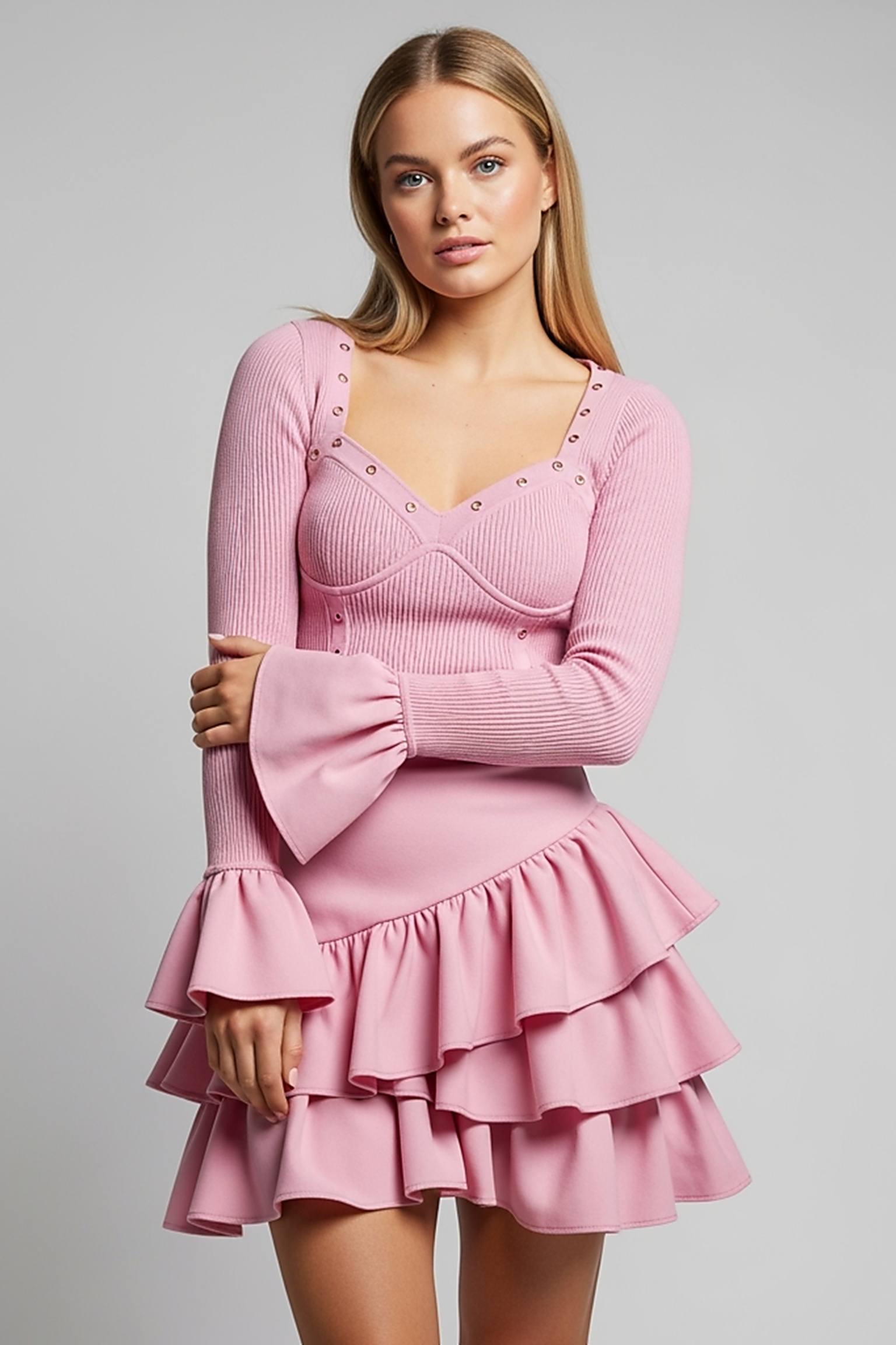 Floral Ruched Backless Maxi Dress - Thorne & Ivy