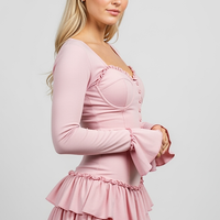 Floral Ruched Backless Maxi Dress - Thorne & Ivy