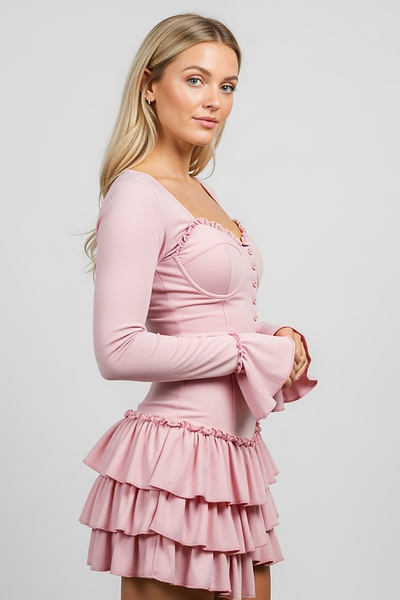 Floral Ruched Backless Maxi Dress - Thorne & Ivy