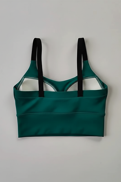 Breathable push-up sport bra for yoga and gym, alternate angle.