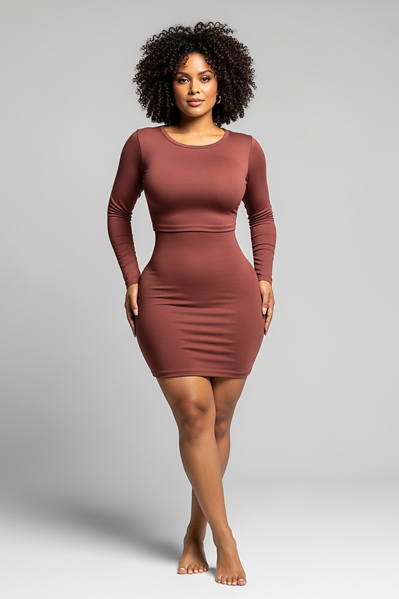 Hollow-Out Sleeveless Mini Dress - Thorne & Ivy