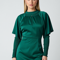 Satin Button Down Maxi Dress - Thorne & Ivy