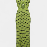 Knitted See-Through Maxi Cover-Up Dress - Thorne & Ivy