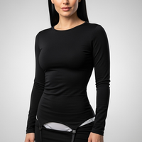 Ribbed Knit Long Sleeve Mini Dress - Thorne & Ivy