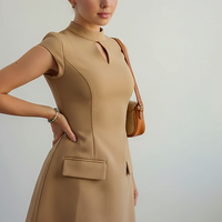 Ruffle Pleated Mini Dress - Thorne & Ivy