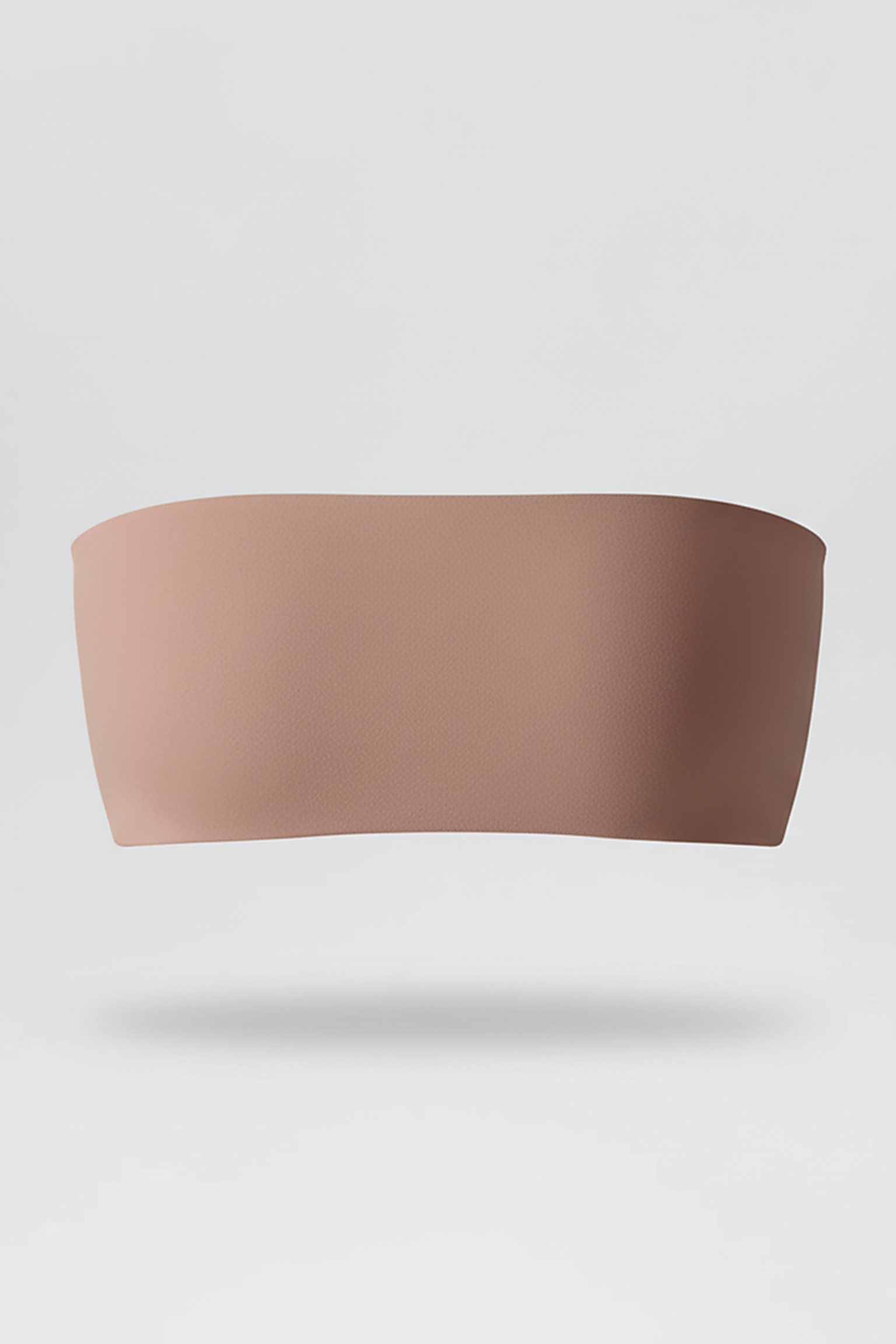 Strapless yoga tube top, alternate angle.