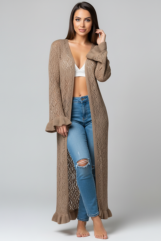 Ribbed Knit Wrap Top & A-Line Skirt Set - Thorne & Ivy