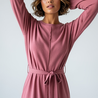 Pleated Halter Mini Dress - Thorne & Ivy